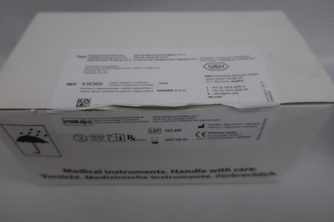 436360 - ASSAMED - Juego de tubos de irrigación de 2,2 m, (BX/3) - (Fecha de caducidad: 01/06/2027)