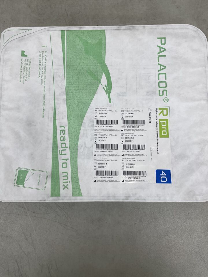 5081286 - HERAEUS MEDICAL - PALACOS Rpro 40, Cemento óseo listo para mezclar, ( EA ) - ( Fecha de caducidad : 2026-05-31 )