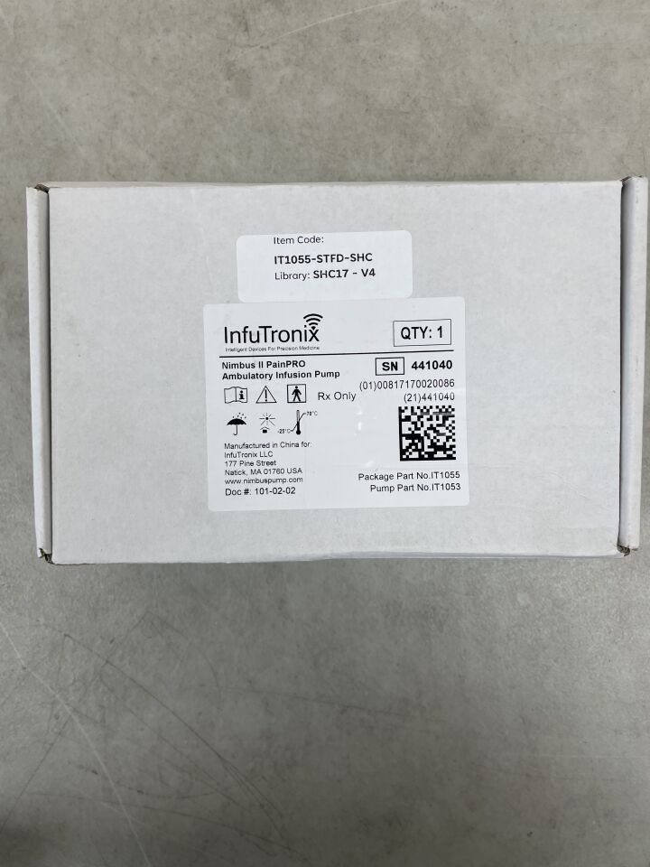 IT1053 - INFUTRONIX - Bomba de infusión ambulatoria Nimbus II Pain Pro (caja/1) - (Fecha de caducidad: 2099-12-31)