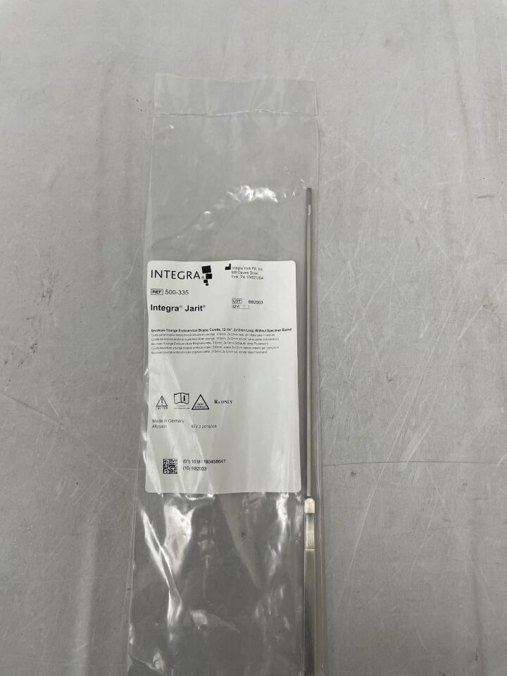 500-335 - INTEGRA - Cureta para biopsia endocervical Jarit Kevorkian-Young, 12-1/4", asa de 2 x 12 mm, (cada una) - (Fecha de caducidad: 31/12/2099)