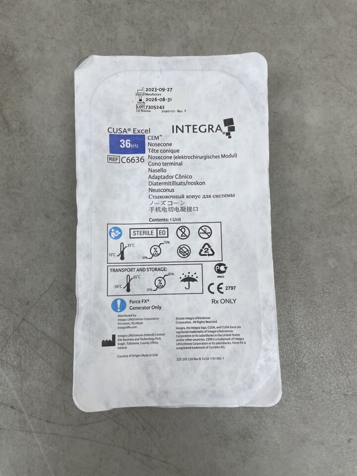 C6636 - INTEGRA - CUSA EXCEL CEM NOSECONE, 36KHZ, Surgical Aspirator System, () - ( Expiry Date: 2026-08-31 )