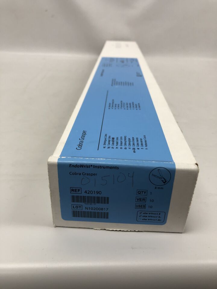 420190 - INTUITIVO - Instrumentos da Vinci Endowrist, pinza cobra de 8 mm (caja/1) - (Fecha de caducidad: 01/01/2099)