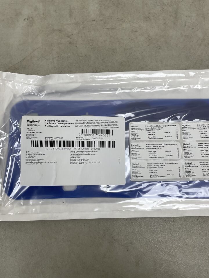 52025 - COLOPLAST - Digitex Suture Delivery Device, (EA) - ( Expiry Date: 2025-12-01 )