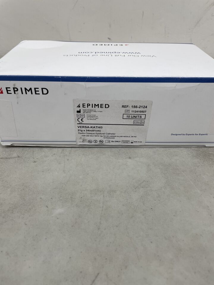156-2124 - EPIMED - VERSA-KATH 21G x 61cm, Radio-Opaque Epidural Catheter, (BX/10) - ( Expiry Date: 2025-10-26 )