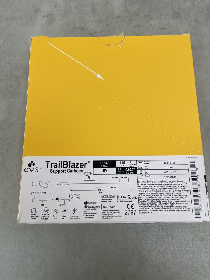SC-014-135 - EV3 - trailblazer support catheter 0.014" x 135cm, (BX/5) - ( Expiry Date: 2025-04-27 )