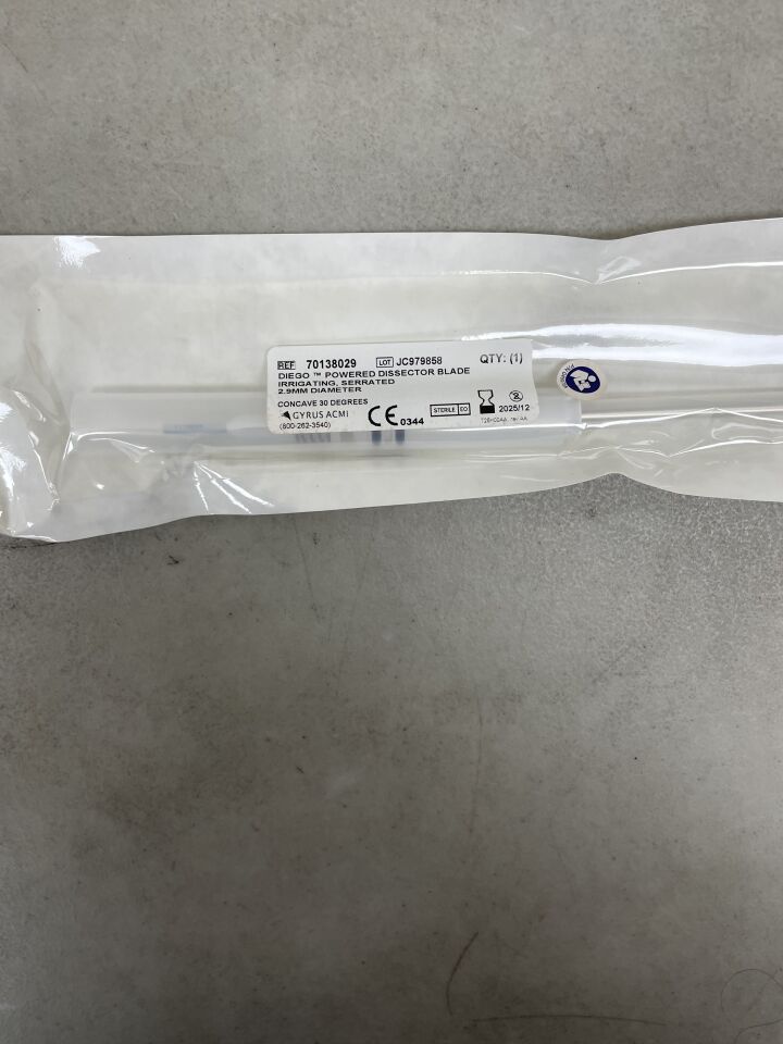70138029 - GYRUS ACMI - diego powered dissector irrigating serrated 30 degree, (EA) - ( Expiry Date: 2025-12-01 )