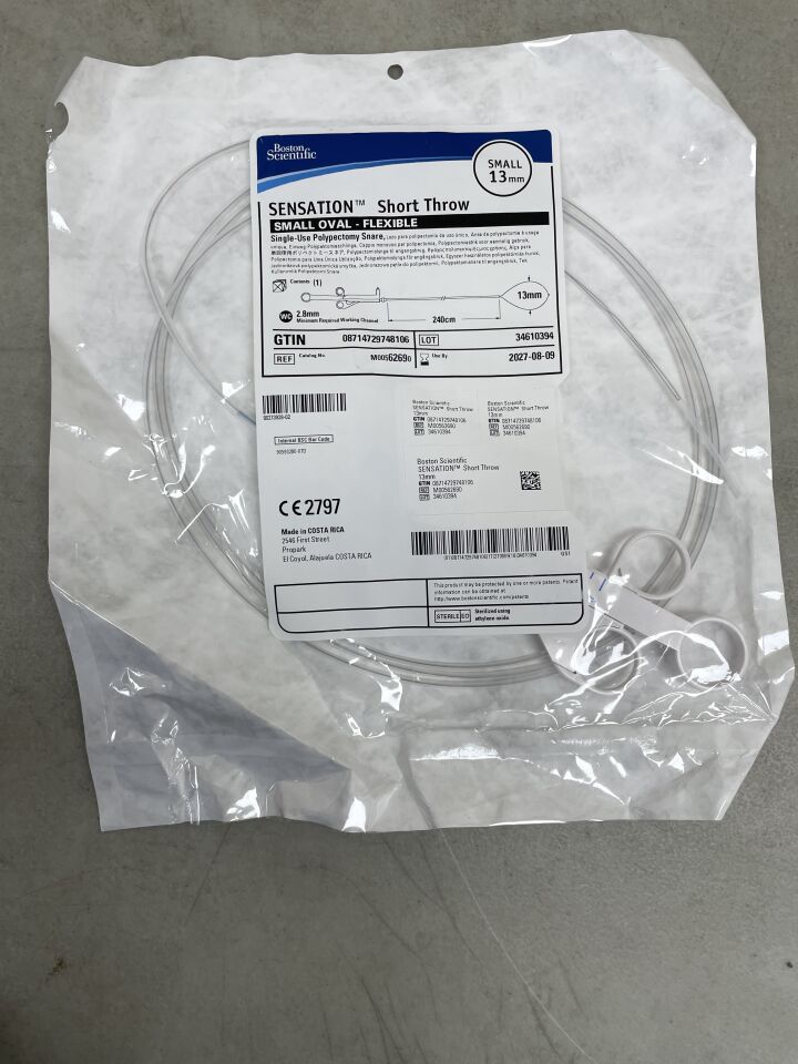 6269 - 波士頓科學 - Sensation 短行程響弦，小號，13 毫米環寬，240 公分長，（EA）-（有效期至：2027-08-09）