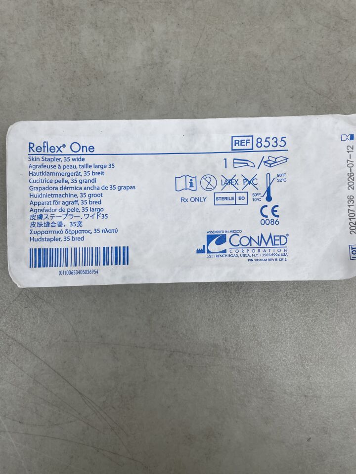 8535 - CONMED - REFLEX ONE Skin Stapler, 35 Wide, (EA) - ( Expiry Date: 2026-07-12 )