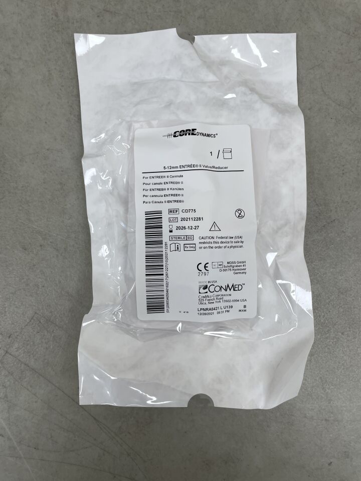 CD775  -  CONMED  -  Core Entree II Valve/Reducer, 5 to 12 mm Size , ( EA )  -  ( Expiry Date : 2026-12-27 )
