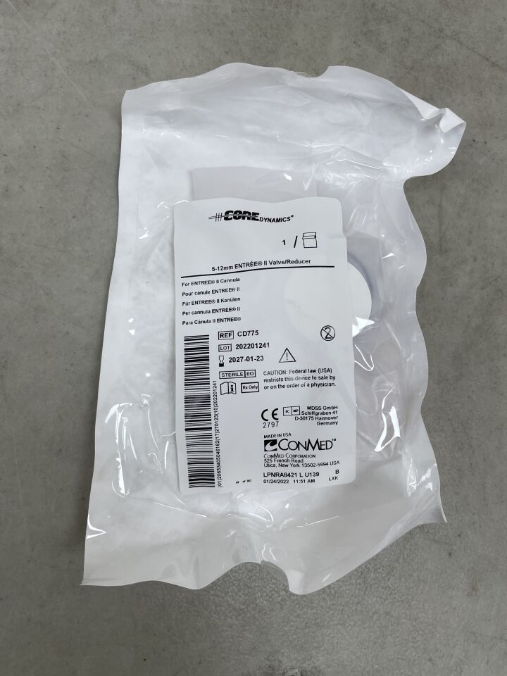 CD775 - CONMED - Core Entree II Valve/Reducer, 5 to 12 mm Size, (EA) - ( Expiry Date: 2027-01-23 )