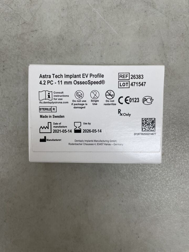 26383 - DENTSPLY - Astra Tech Implant EV Profile 4.2 PC - 11 mm OsseoSpeed，（盒/1）-（效期至：2026-05-14）