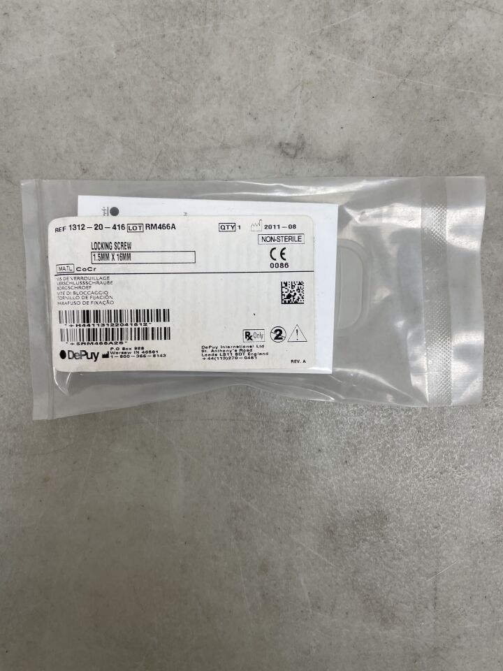 1312-20-416 - DEPUY - Locking Screw, 1.5mm x 16mm, (EA) - ( Expiry Date: 2099-12-31 )
