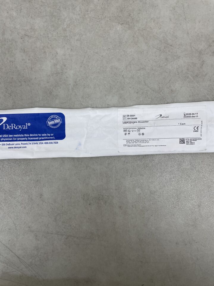 28-0801 - DEROYAL - Laparoscopic Dissector Kittner 5mm x 45cm, (EA) - ( Expiry Date: 2028-04-11 )