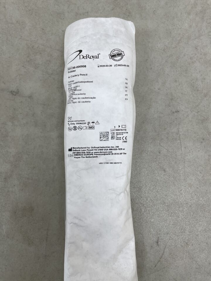 88-000008 - DEROYAL - Cautery Pencil Holster, (EA) - ( Expiry Date: 2028-03-20 )