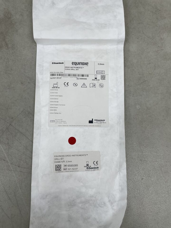 321-52-07 - EXACTECH - Equinoxe Ergo Instruments 鑽頭，3.2mm，（EA）-（有效期至：2029-06-28）