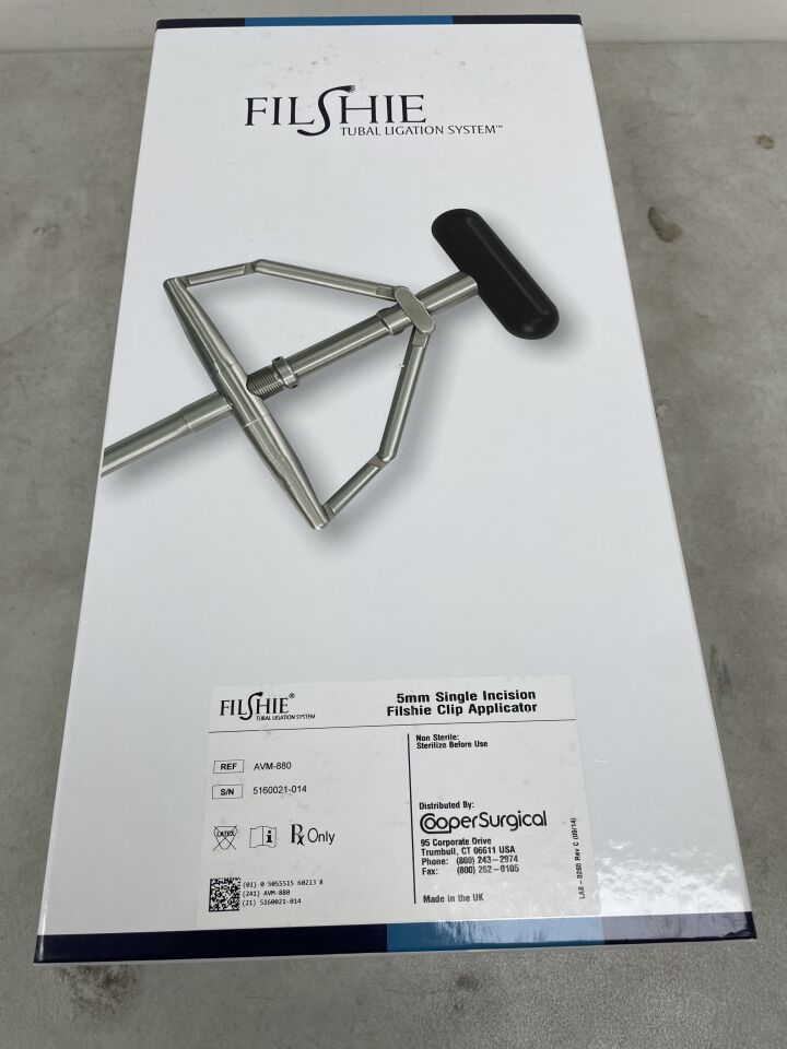 AVM-880 - FEMCARE - Filshie 夾式施藥器，5mm，單切口，（盒/1）-（有效期限：2099-12-31）