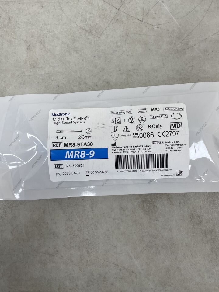 MR8-9TA30  -  MEDTRONIC  -  Midas Rex MR8, Tapered 9cm, 3mm , ( EA )  -  ( Expiry Date : 2030-04-06 )