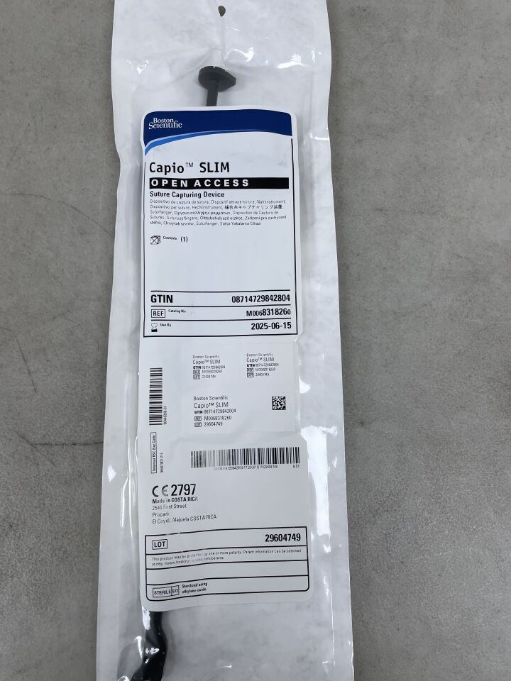 831826 - BOSTON SCIENTIFIC - capio slim capturing device, open access suture, (EA) - ( Expiry Date: 2025-06-15 )