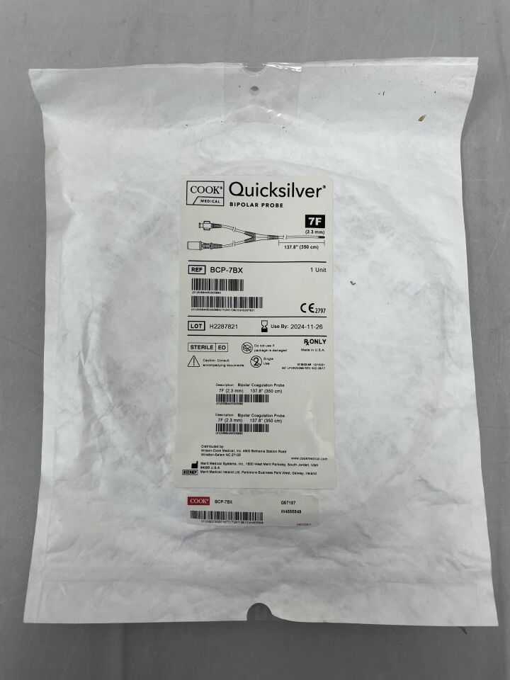 BCP-7BX - COOK - Quicksliver Bipolar Probe, 7F x 350cm, (EA) - ( Expiry Date: 2025-07-21 )