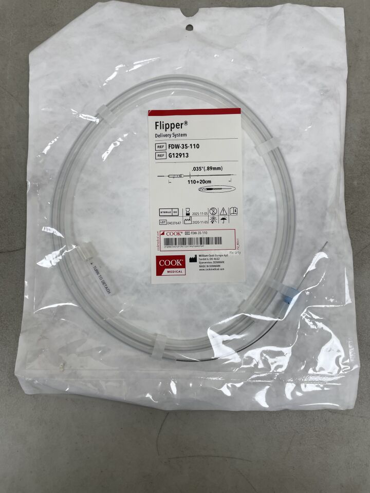 G12913 - COOK - Flipper Delivery System - .035" x 110+20cm, (EA) - ( Expiry Date: 2025-11-05 )