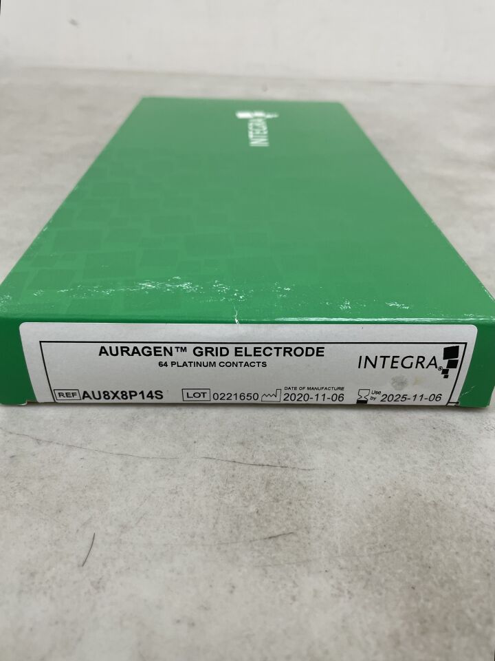 AU8X8P14S - INTEGRA - Auragen Grid Electrode, 64 Platinum Contacts, (BX/1) - ( Expiry Date: 2025-11-06 )