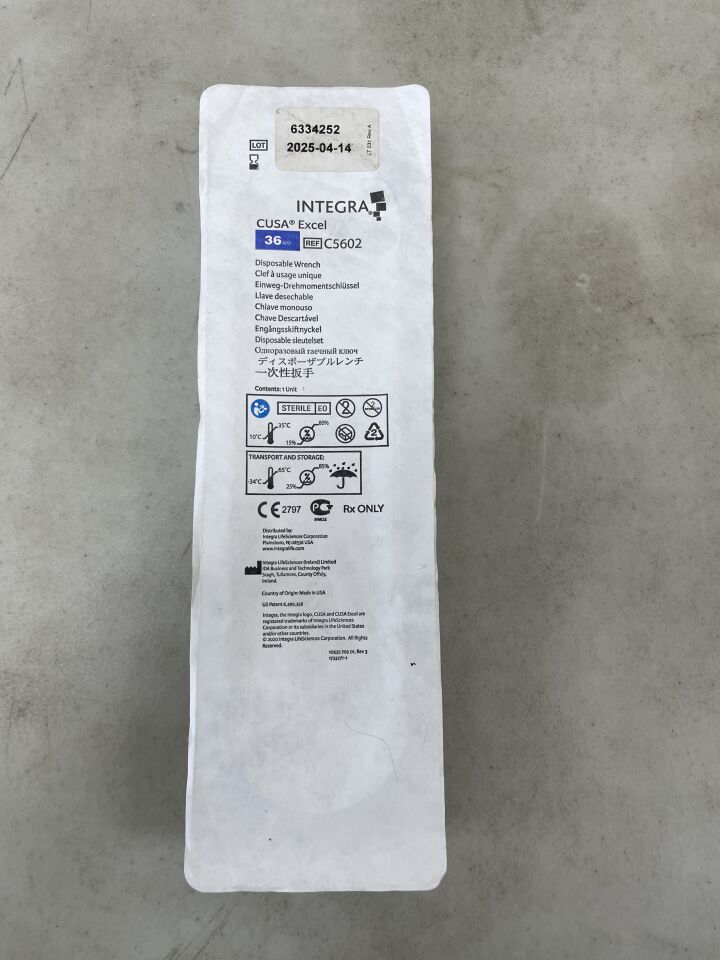 C5602 - INTEGRA - Cusa Excel Disposable Wrench 36kHz, (EA) - ( Expiry Date: 2025-04-14 )