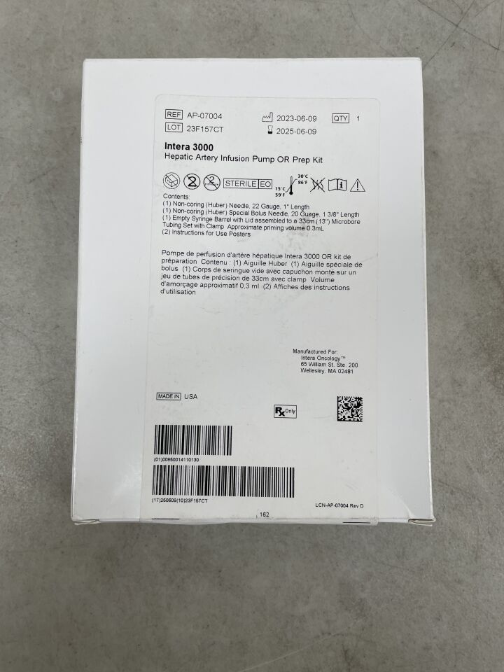 AP-07004 - INTEGRA - 3000 Hepatic Artery Infusion Pump OR Prep Kit, (BX/1) - ( Expiry Date: 2025-06-09 )