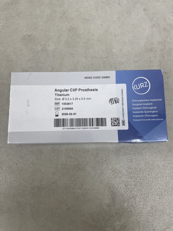 1002617 - KURZ - Angular CliP Ossicular Prosthesis, Partial, (BX/1) - ( Expiry Date: 2026-02-01 )