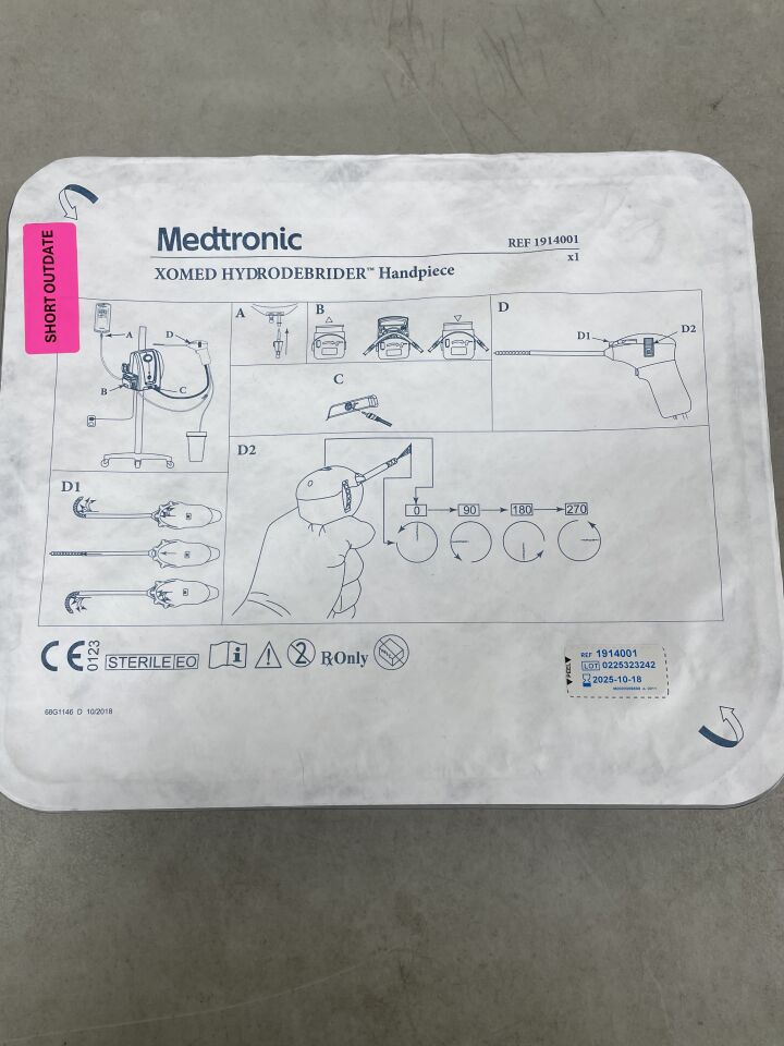 1914001 - MEDTRONIC - Xomed Hydrodebrider Standard Handpiece, (EA) - ( Expiry Date: 2025-10-18 )