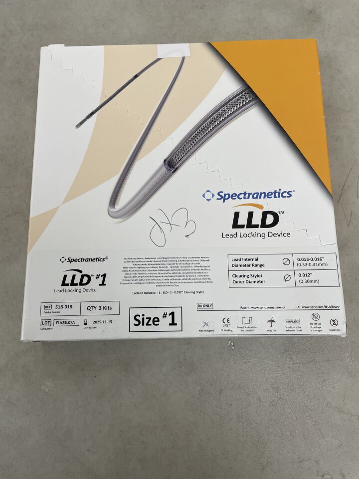 518-018 - SPECTRANETICS - LLD #1 Lead Locking Device, (BX/3) - ( Expiry Date: 2025-11-15 )