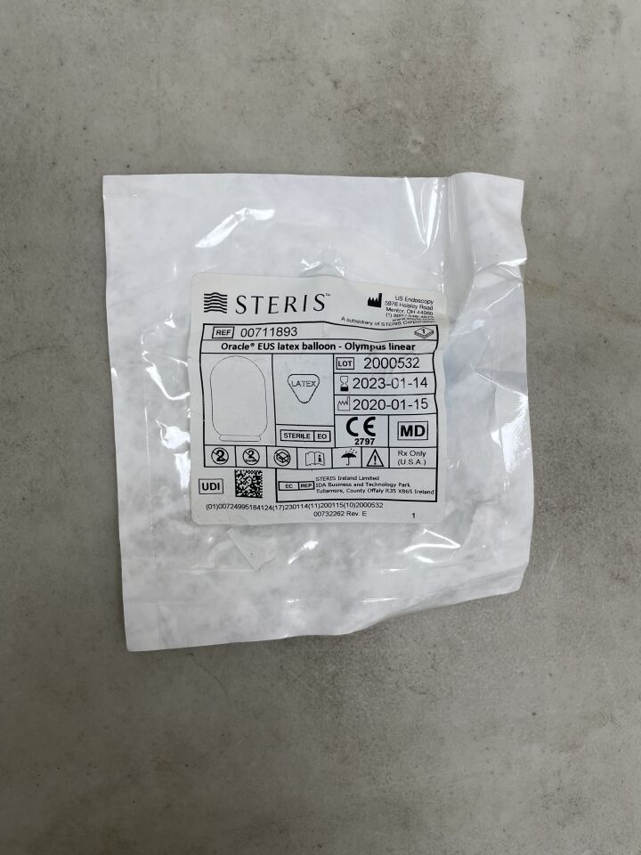 711893 - STERIS - Oracle EUS Latex Balloon, Olympus Linear Baby Blue, (EA) - ( Expiry Date: 2023-01-14 )