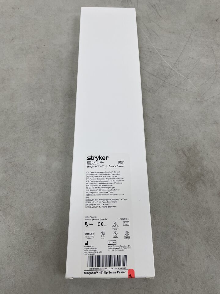 CAT02589 - STRYKER - SlingShot 45° Up Suture Passer, (BX/1) - ( Expiry Date: 2024-07-19 )