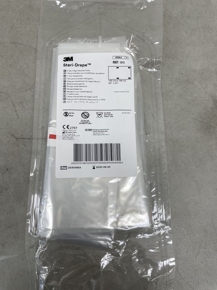 1013 - 3M - Steri-Drape, C-Arm X-Ray Image Intensifier 41" x 64, (EA) - ( Expiry Date: 2030-06-23 )