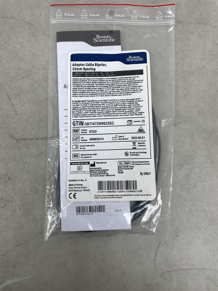 5700  -  BOSTON SCIENTIFIC  -  Adaptor Cable Bipolar, 22mm Spacing , ( EA )  -  ( Expiry Date : 2099-12-31 )