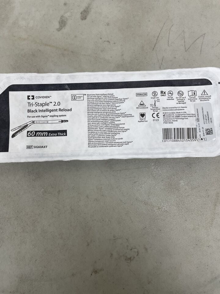 SIG60AXT  -  COVIDIEN  -  Tri-Staple 2.0 Black Intelligent Reload 60MM Extra Thick  , ( EA )  -  ( Expiry Date : 2028-12-31 )