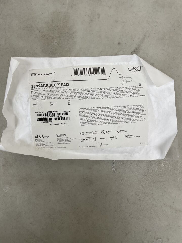 M8275057 - KCI - SensaT.R.A.C Pad w/Tubing, Clamp & Connector, (EA) - ( Expiry Date: 2026-09-30 )