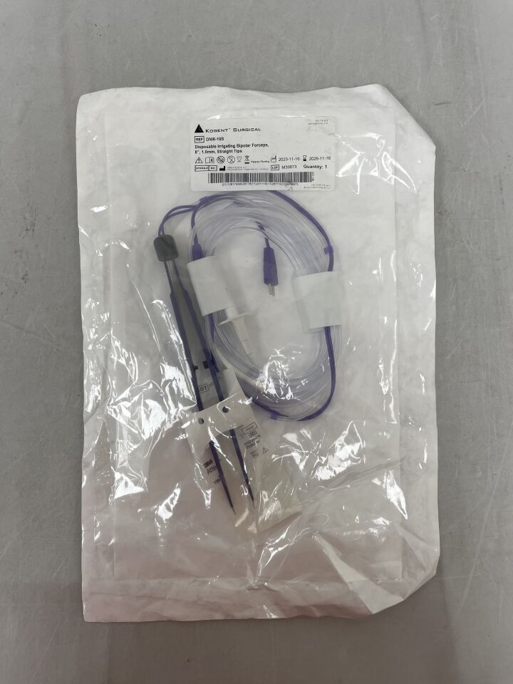 DNI8-10S - KATALYST SURGICAL - Kogent Disposable Dual Irrigating Bipolar Forceps 8.00", 1.0mm Tips, () - ( Expiry Date:  )
