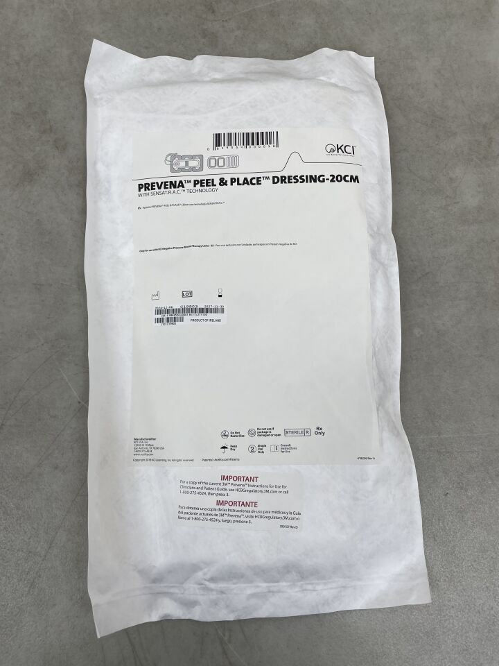 PRE1055US - KCI - Prevena Peel & Place Dressing, 20cm, (EA) - ( Expiry Date: 2027-11-30 )