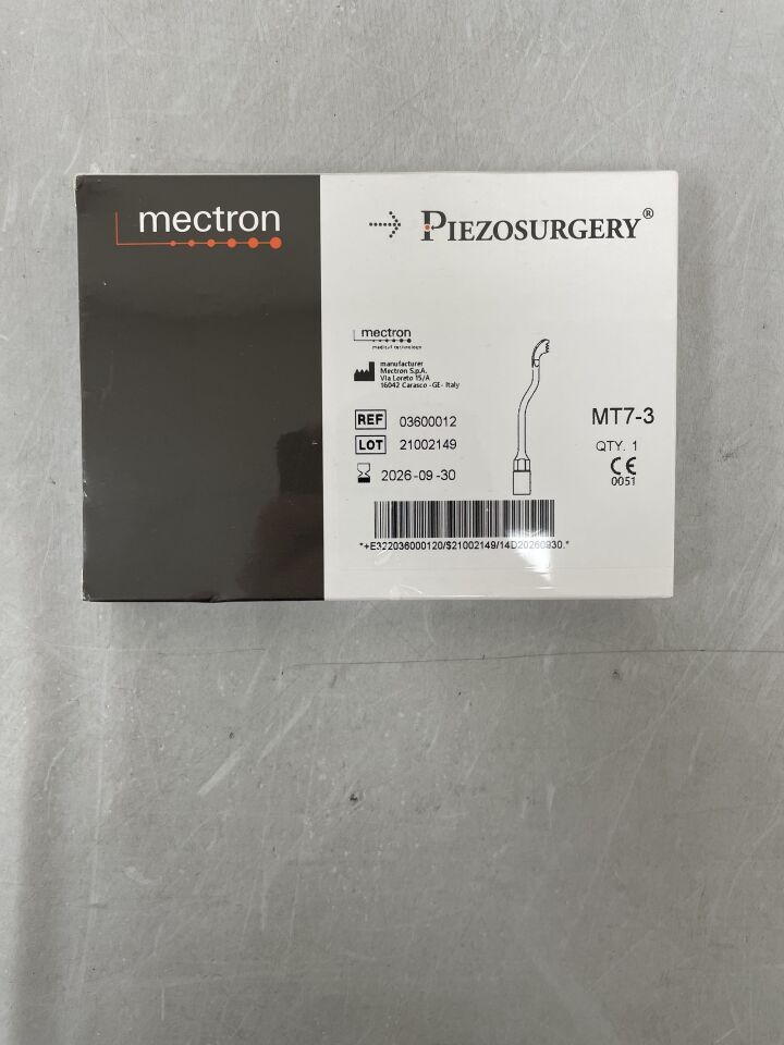 3600012 - MECTRON - PIEZOSURGERY MT7-3 Surgical Insert for Standard Handpiece, (BX/1) - ( Expiry Date: 2026-09-30 )