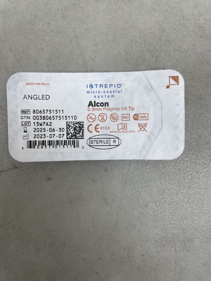 8065751511 - ALCON - intrepid 0.3mm polymer i/a tip, 35° bent, () - ( Expiry Date: 2025-06-30 )