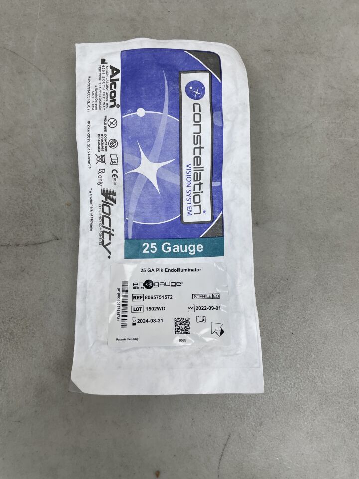 8065751572 - ALCON - Engauge 25 GA Pik Endoilluminator, (EA) - ( Expiry Date: 2024-08-31 )
