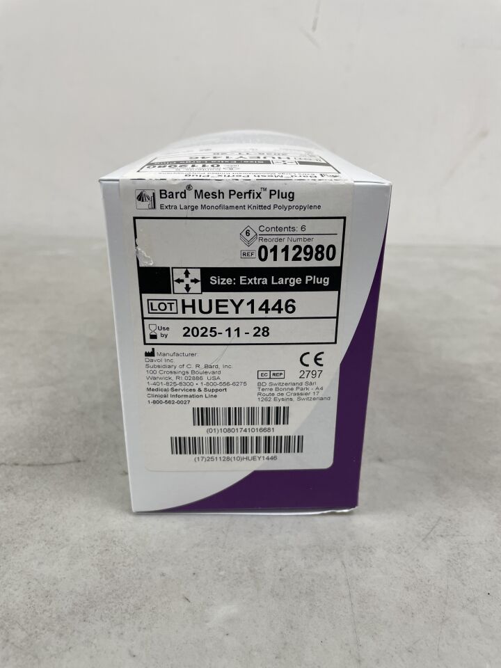 112980 - BARD - Mesh Perfix Plug: Extra Large, 4.1cm x 5.0cm, (BX/6) - ( Expiry Date: 2025-11-28 )