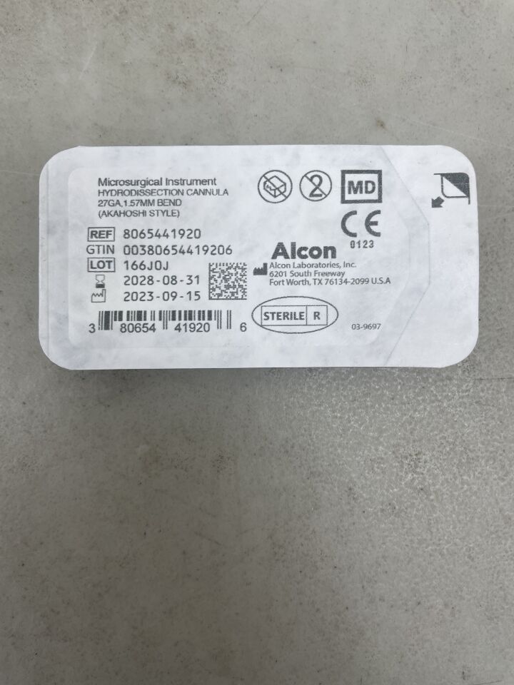 8065441920 - ALCON - 27G Akahoshi Hydrodissection Cannula, (EA) - ( Expiry Date: 2028-08-31 )