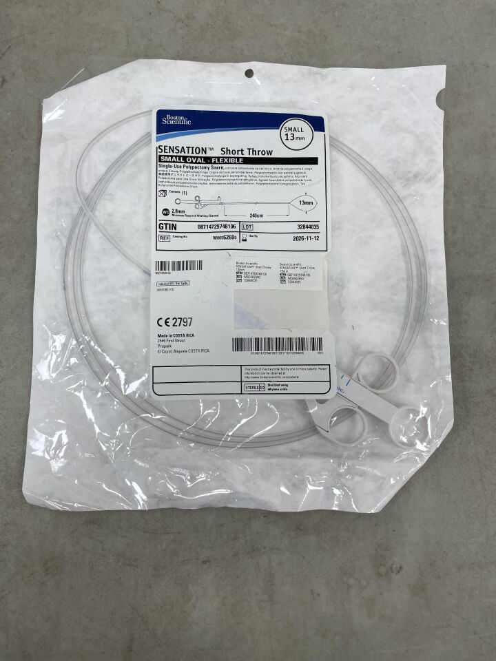 6269  -  BOSTON SCIENTIFIC  -  Sensation Short Throw Snare, Small, 13 mm Loop Width, 240 cm Length , ( EA )  -  ( Expiry Date : 2026-11-12 )
