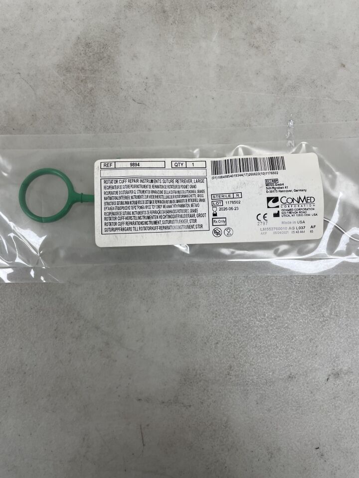9894 - CONMED - Suture Retriever, Large, (EA) - ( Expiry Date: 2026-06-23 )