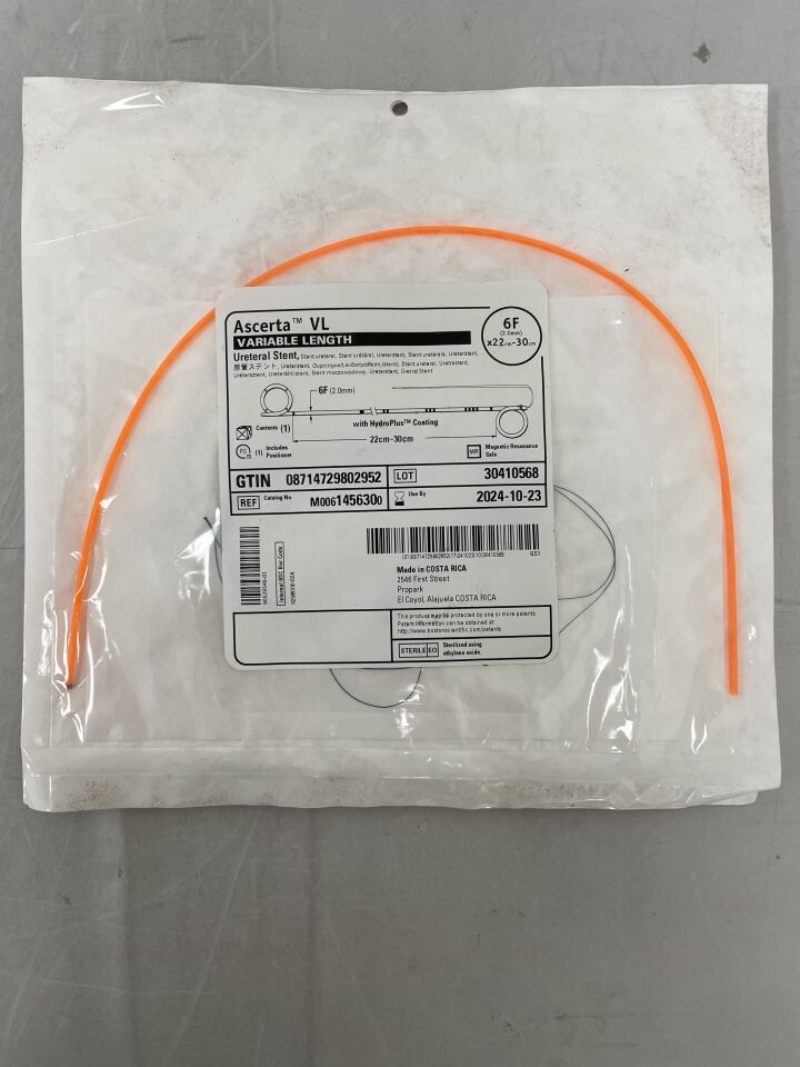 145630 - BOSTON SCIENTIFIC - Ascerta VL Ureteral Stent, Variable Length, 6F x 22-30cm, (EA) - ( Expiry Date: 2025-06-22 )