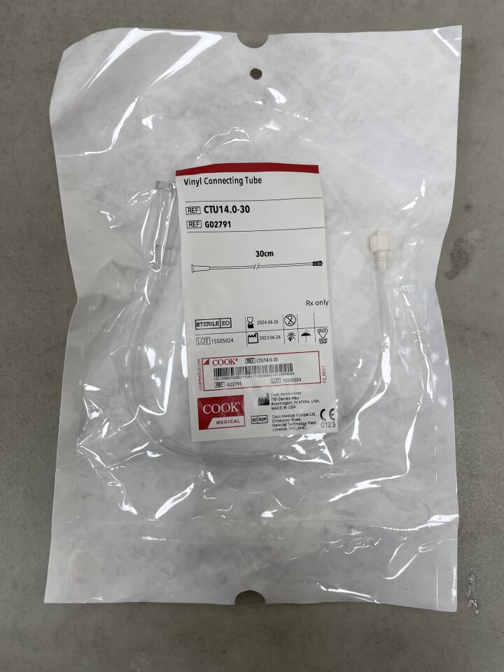 G02791 - COOK - Vinyl Connecting Tube 30cm, (EA) - ( Expiry Date: 2026-06-26 )