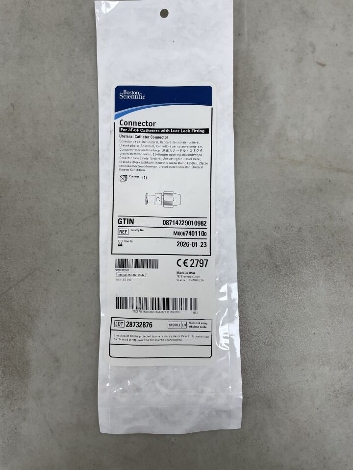 740110 - BOSTON SCIENTIFIC - Connector For 3F-6F Catheters with Luer Lock Fitting Ureteral Catheter Connector , (EA) - ( Expiry Date: 2026-01-23 )