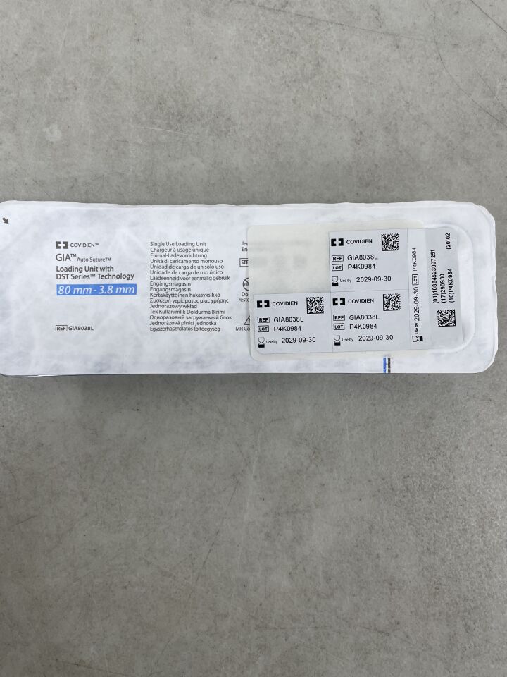 GIA8038L  -  COVIDIEN  -  GIA Auto Suture Loading Unit with DST Series Technology, 80mm - 3.8mm , ( EA )  -  ( Expiry Date : 2029-09-30 )