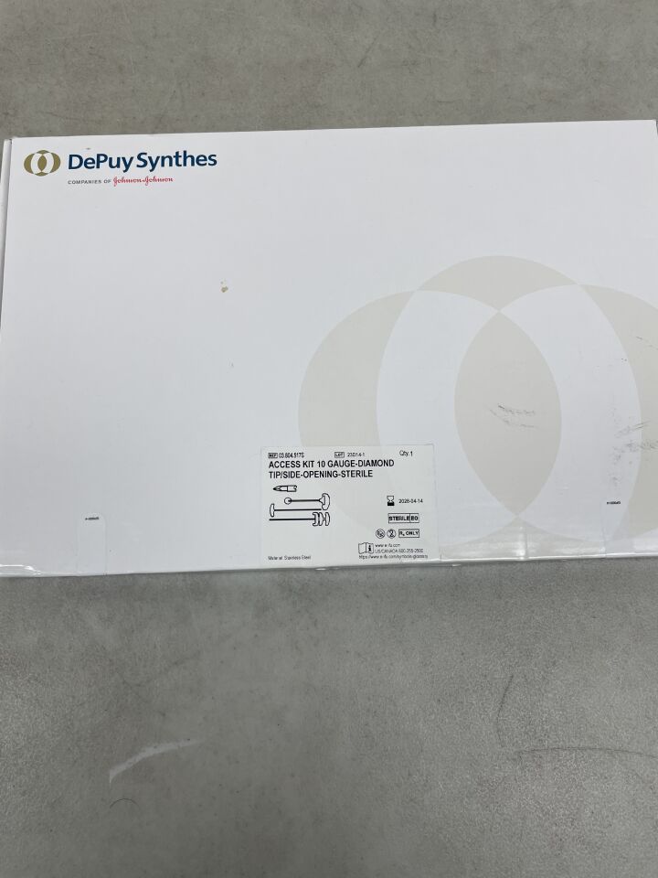 03.804.517S - DEPUY - Diamond Tip/End Opening Access Kit, 10 G, Sterile, (BX/1) - ( Expiry Date: 2028-04-14 )